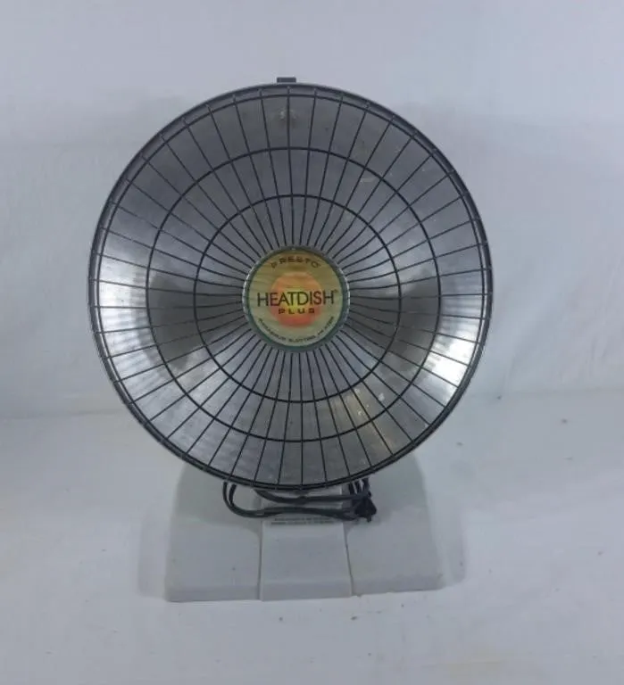 Presto HeatDish Plus parabolic electric heater.