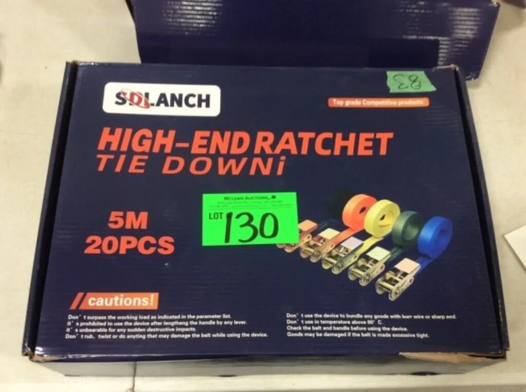 2026 Unused High End Ratchet Tie Down 5m