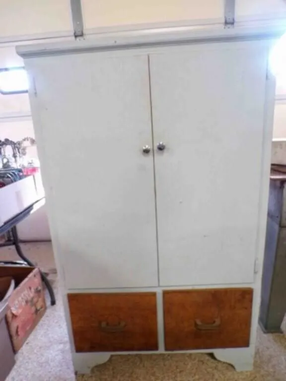 33" X 13�" X 53" Tall Wood Utility Cabinet with