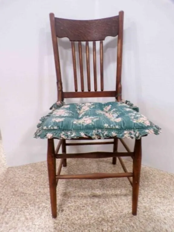 Vintage Wood Spindle Back Chair