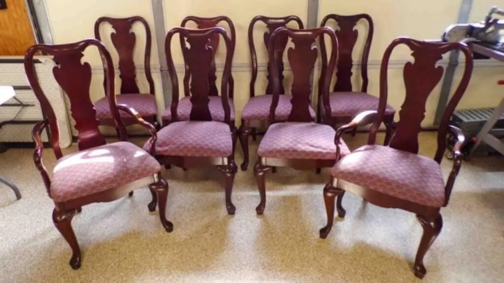 1994 Thomasville Queen Anne Style Dining Chairs