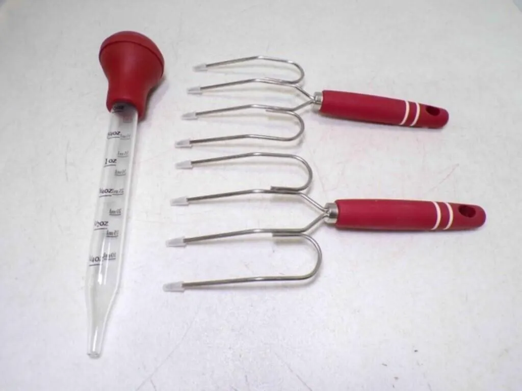 NEW Paula Deen Turkey Lifters & Glass Baster Set