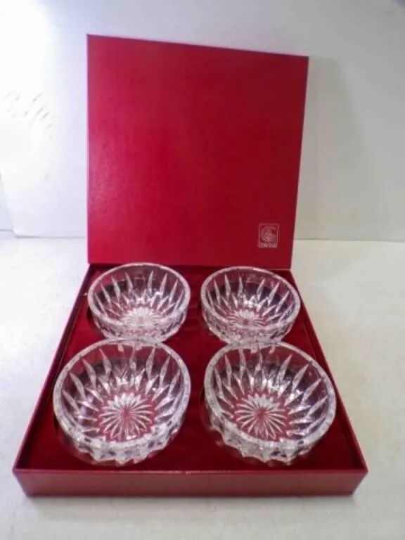 Set of 4 Vintage Gorham Lead Crystal Bowls