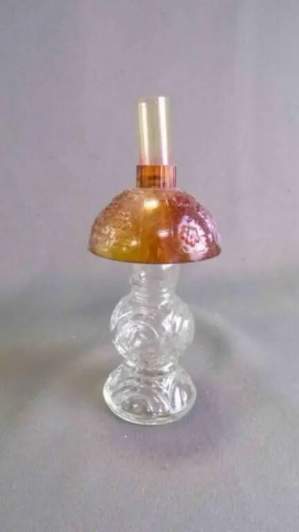 Vintage Mini Hurricane Lamp Perfume Bottle