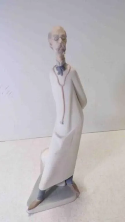 Vintage Lladro Doctor Porcelain Figurine - Neck