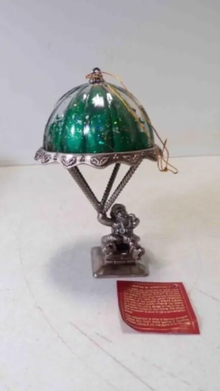Vintage Lenox Santa's Arrival Pewter Christmas