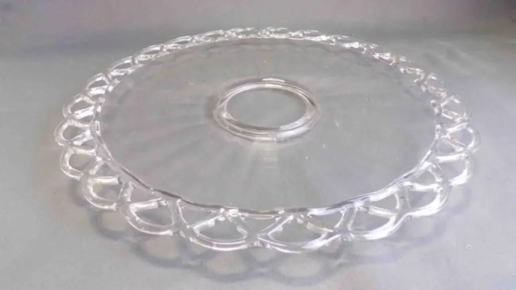 Vintage Whirlpool Crystal Clear Torte Platter