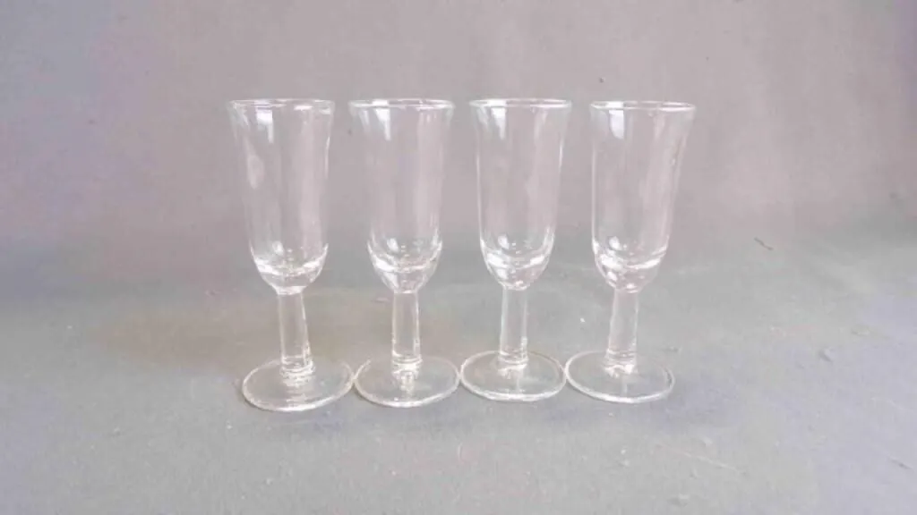 4 Vintage Libbey Glass Mr. Pro Clear Stemmed