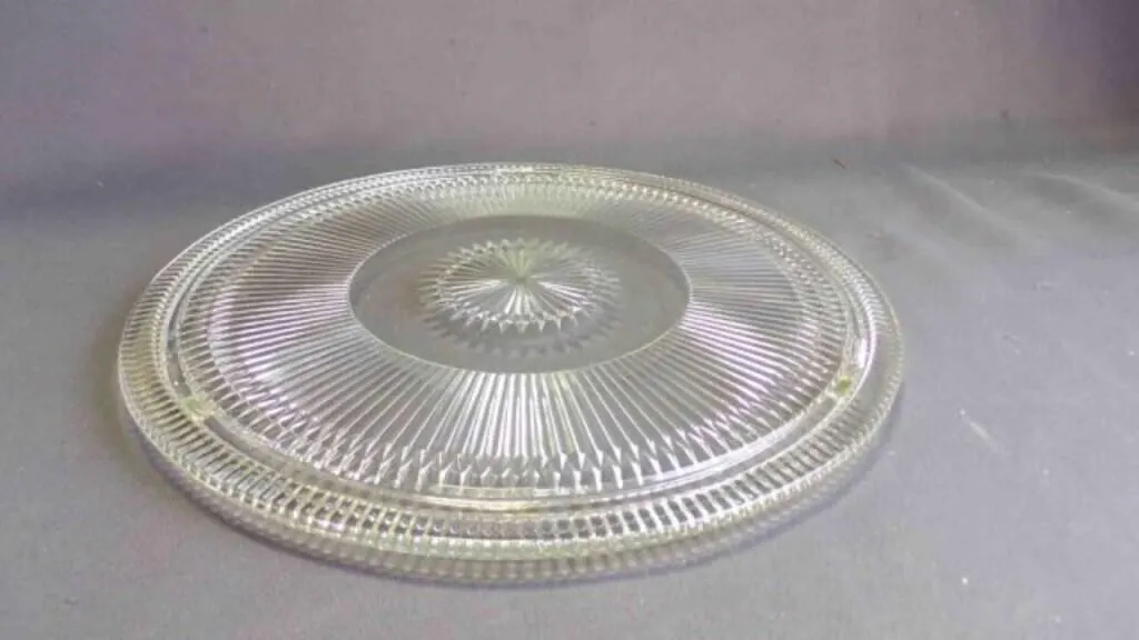 Vintage Jeannette Glass Anniversary Clear Pressed