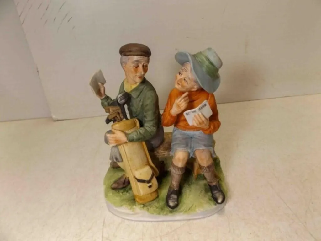Lefton China Porcelain Figurine Titled Elderly