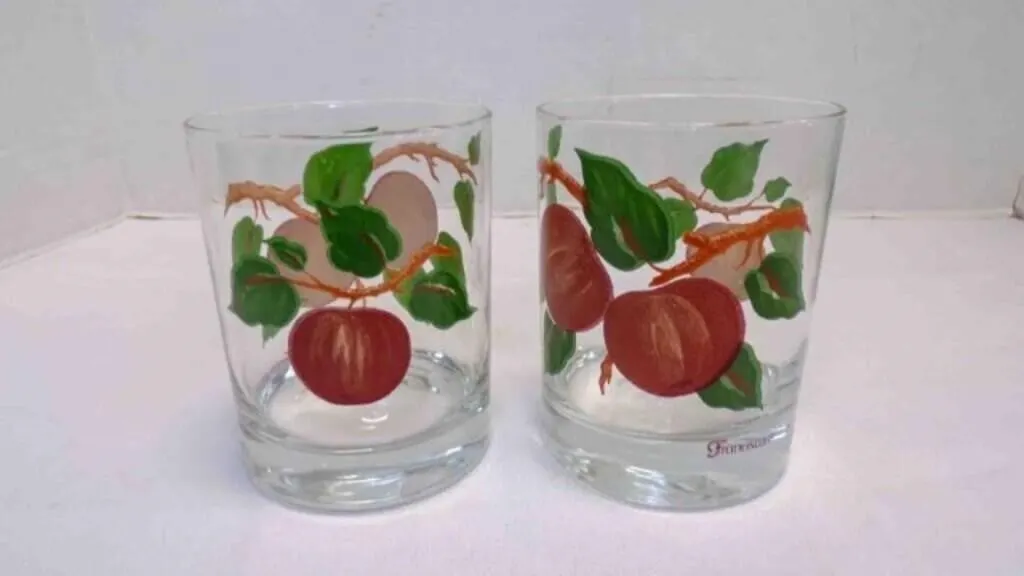 2 Vintage Franciscan Apple Pattern Double Old