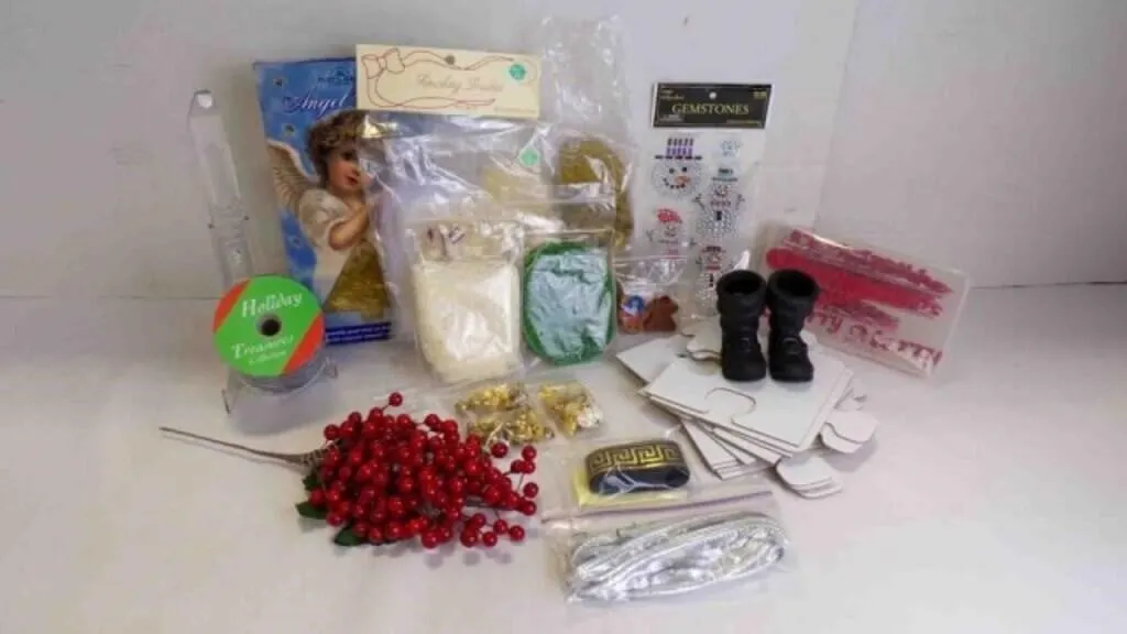 Lot of Mixed Crafting Ribbon & Tinsel Supplies