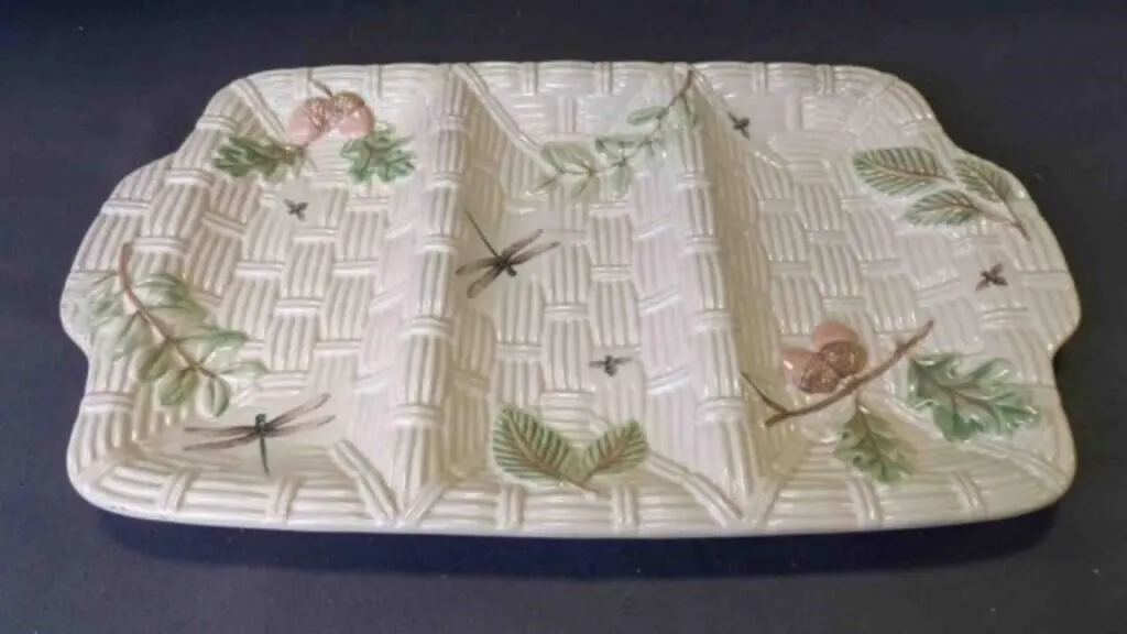 Vintage Pfaltzgraff Naturewood 3-Part Relish Tray
