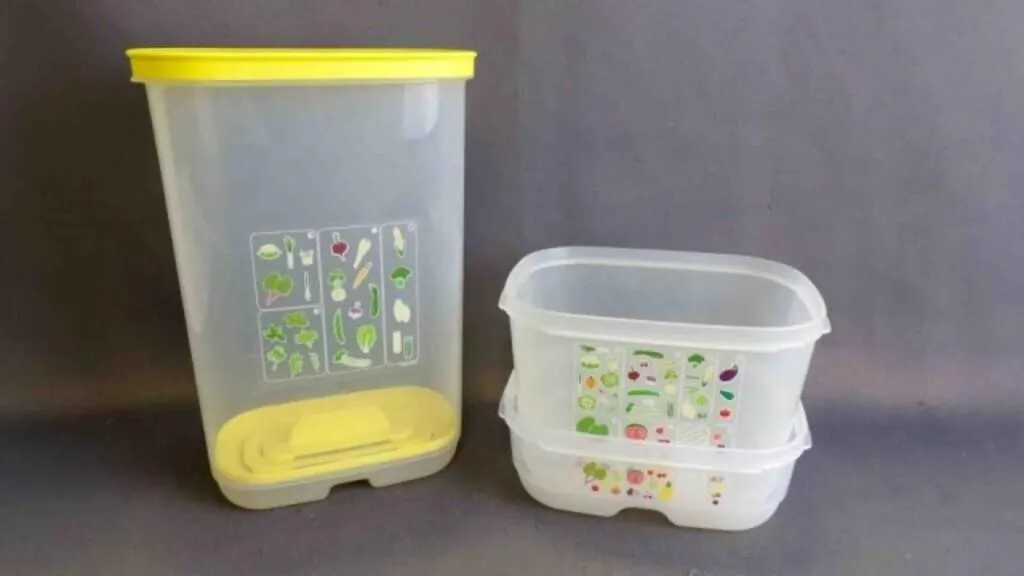 3 Plastic Storage Containers Made by Tupperware