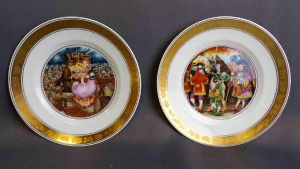 2 Royal Copenhagen Fairytale Collector Plates
