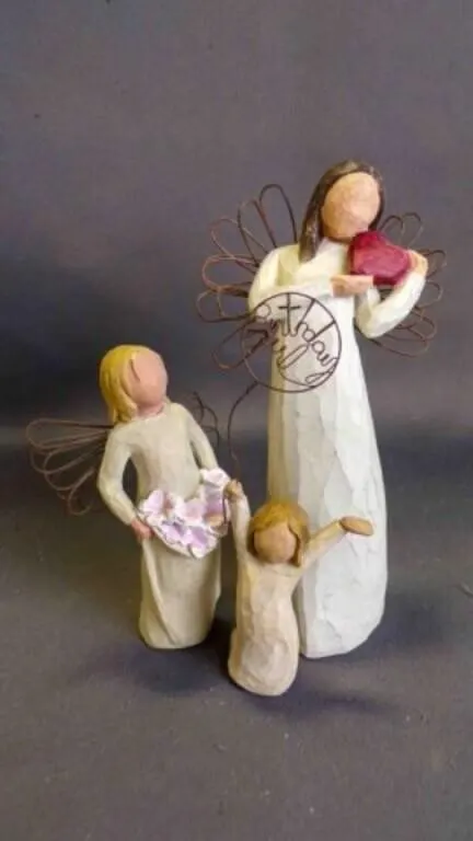 3 Vintage Willow Tree "Susan Lordi" Sculptures
