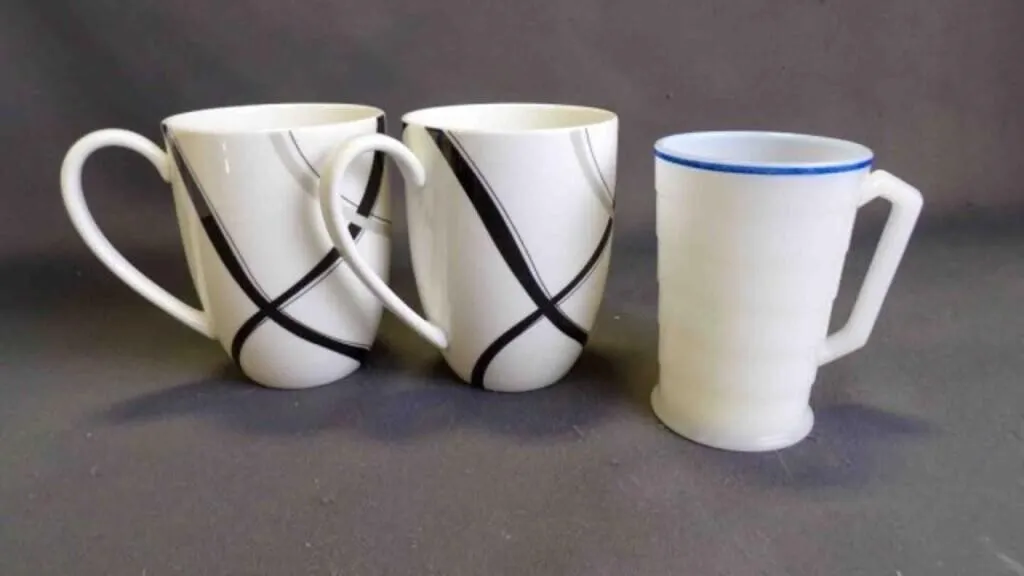 3 Mix-Matched Vintage Coffee/Tea Mugs w/ Handles