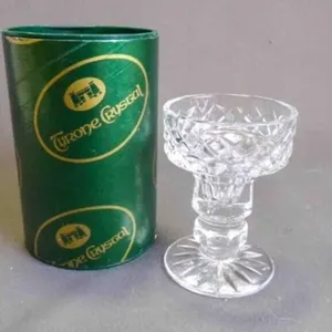 Vintage Hand-Cut Full Lead Crystal Candle Holder