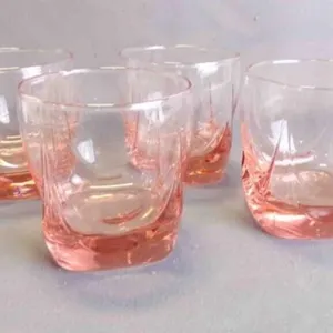 4 Vintage Old Fashioned "Imperial Plum" Glasses