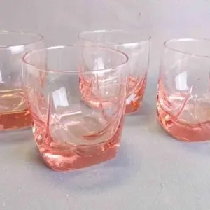4 Vintage Old Fashioned "Imperial Plum" Glasses