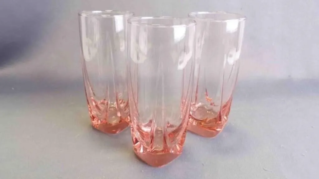 3 Vintage Imperial Drape "Plum" Highball Glasses