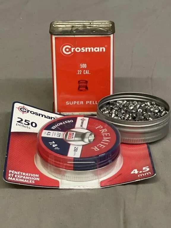 About 1,000 Crosman .177 cal. lead pellets.