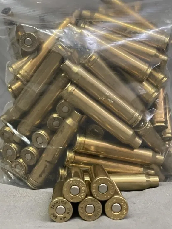 BAG of 79 primed .300 cal. WIN brass.