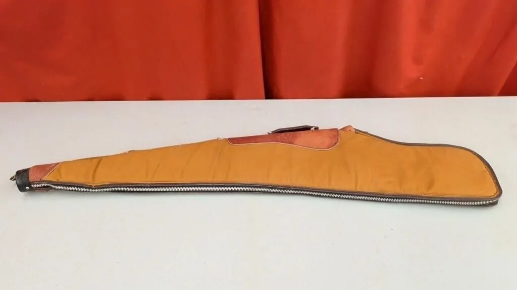 Vintage Brown Soft Shell Gun Case.45" Long.