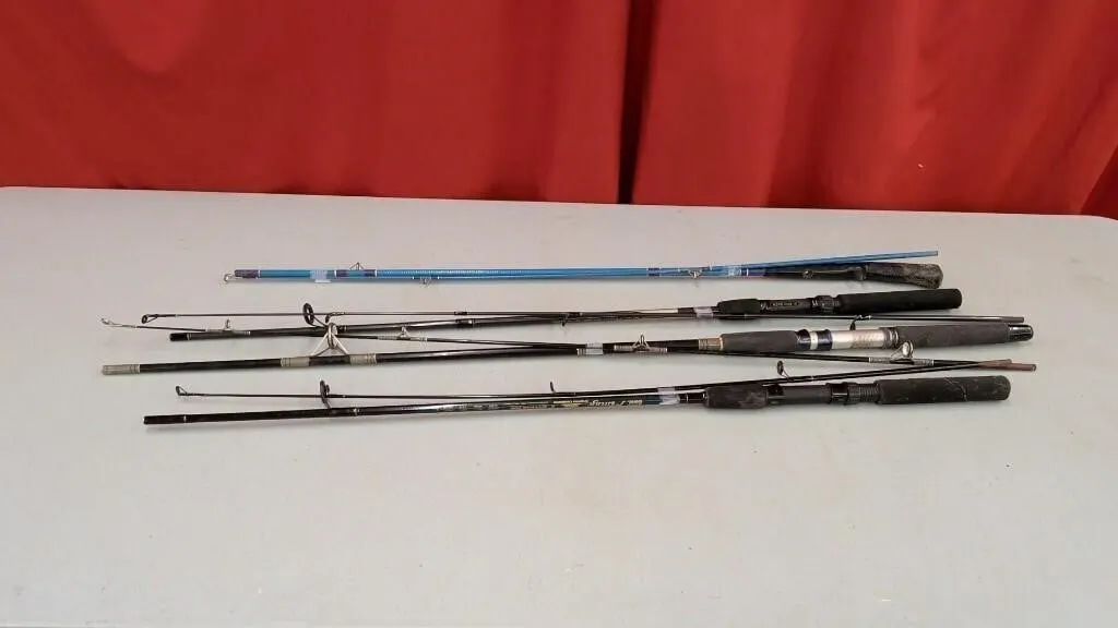 Assorted Vintage Fishing Rods, No Reels.