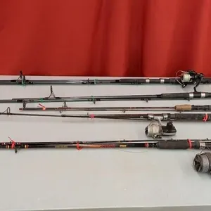 Assorted Fishing Poles. Tebco Rhino, Shimano