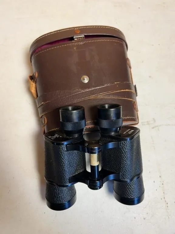 Wuest 7x35 Binoculars & Leather Case