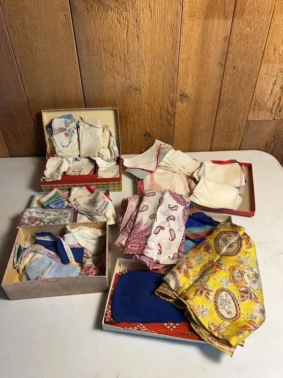 Embroidered Handkerchiefs & Scarves Collection