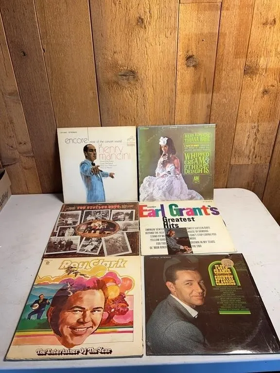 33 RPM Vinyl LP Records Lot: Alpert, Clark & More