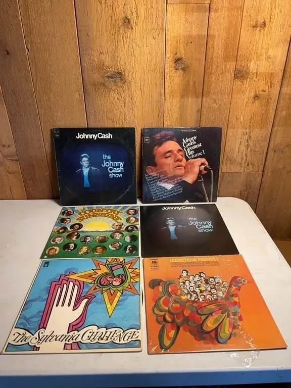 Johnny Cash Country Music Vinyl LP Lot