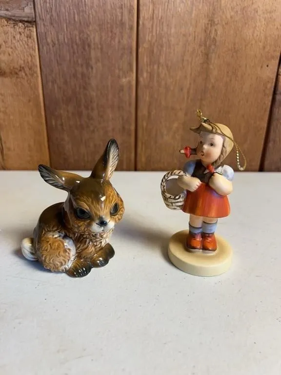 Goebel Rabbit & Berta Hummel Ornament Lot