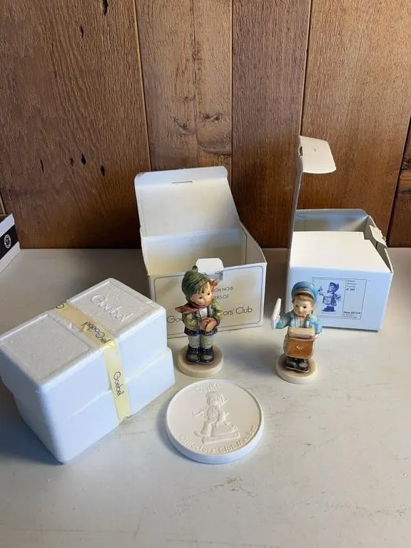 Goebel Hummel Figurines: It's Cold & Postman