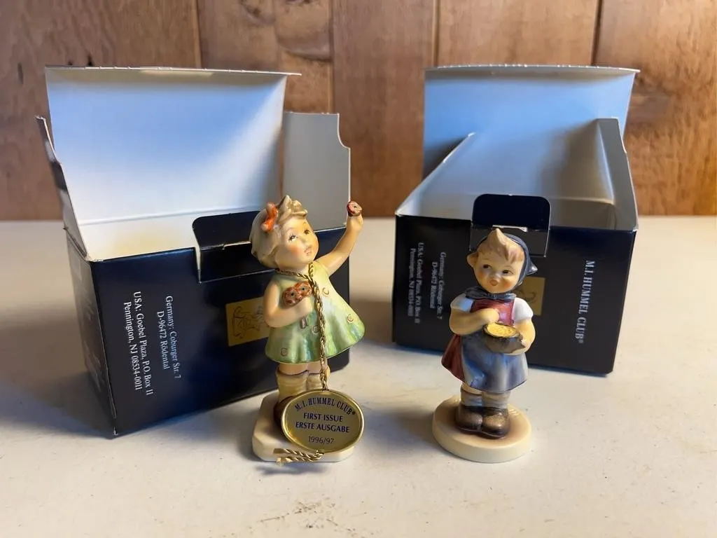 Goebel M.I. Hummel Club Figurines with Boxes