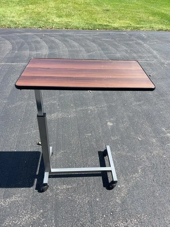 Adjustable Overbed Table with Casters