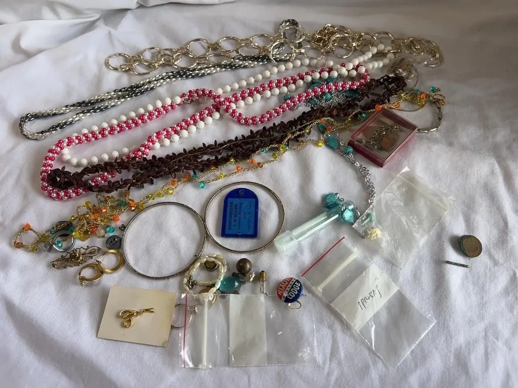Fashion Jewelry & Souvenirs Lot with Nixon Pin