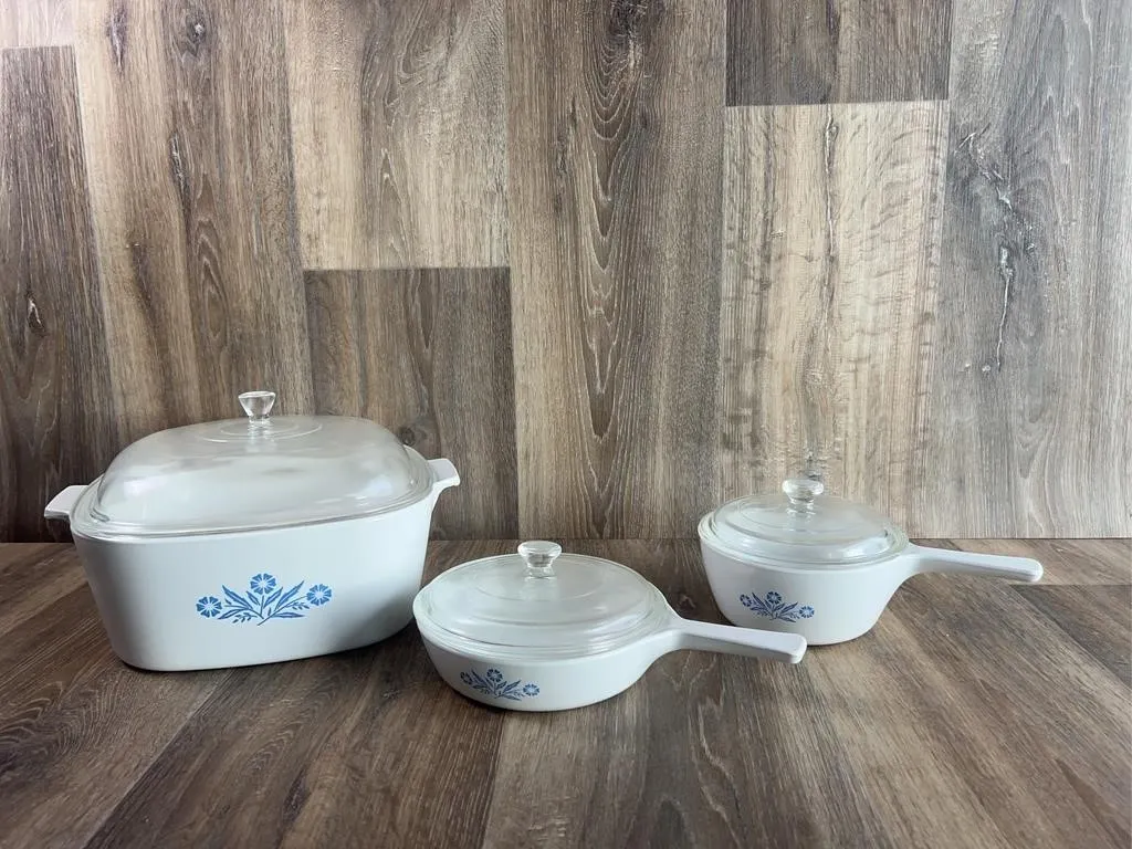 CorningWare Blue Cornflower Cookware Set