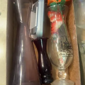Glassware Collection with Alarm Clock & Decor