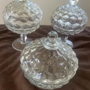 Fostoria American Glass Compotes & Covered Dish