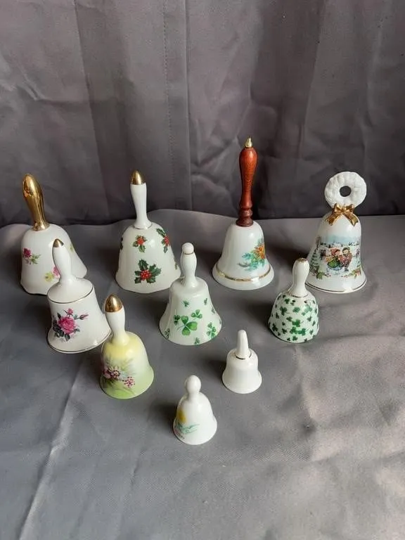 Porcelain Bell Collection: Avon & Holiday Motifs