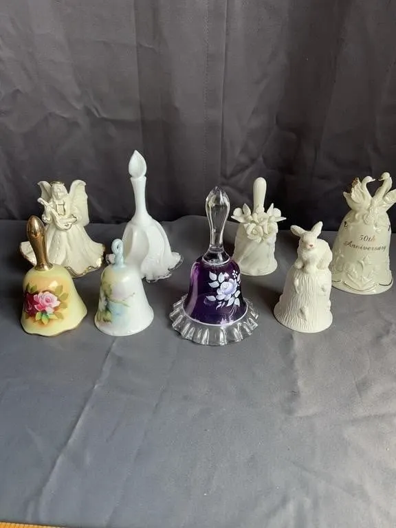 8-Piece Assorted Collectible Bells Lot