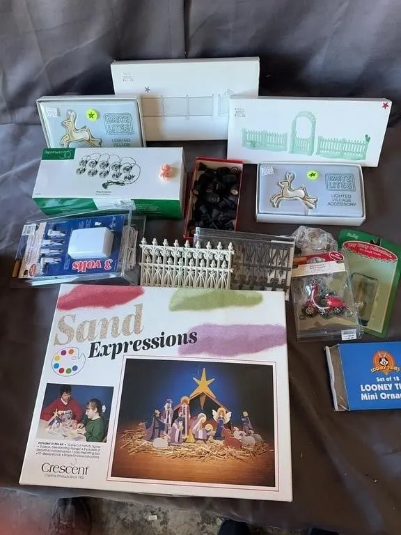 Holiday Village Accessories Craft Lot