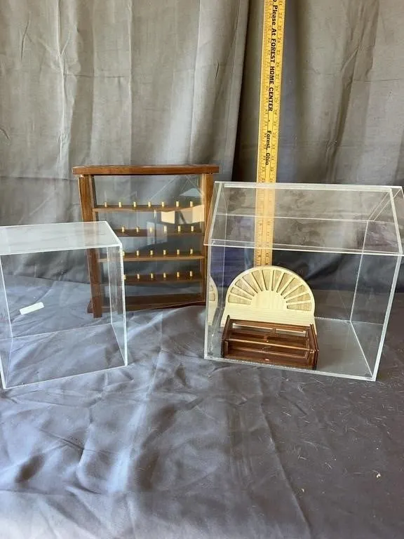 Miniature Display Cases Assortment