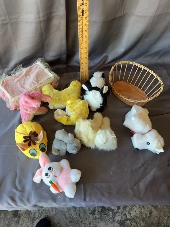 Columbia Plush Toy Rabbit & Sewing Lot