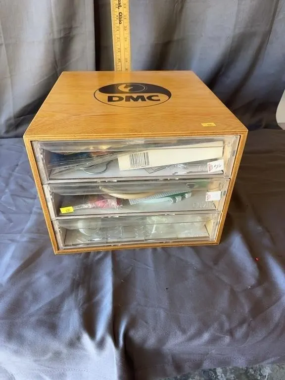 DMC Craft Chest with Embroidery Supplies