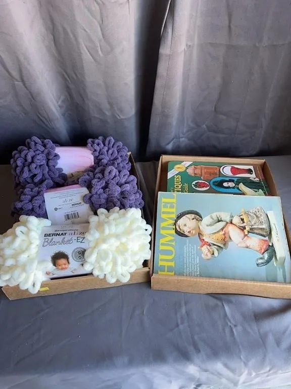 Collectibles Books & Bernat Yarn Lot