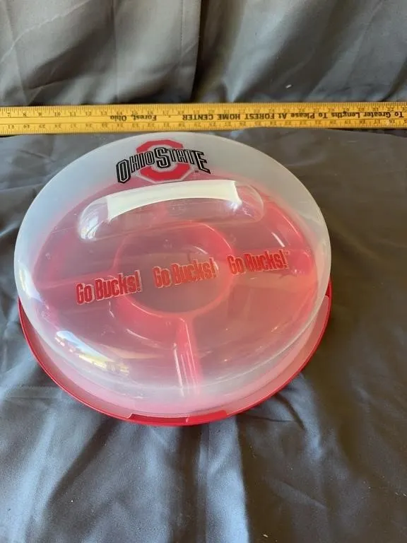 Ohio State Buckeyes Divided Serving Tray